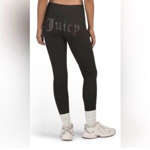 Juicy Couture Black Rhinestone Logo Leggings